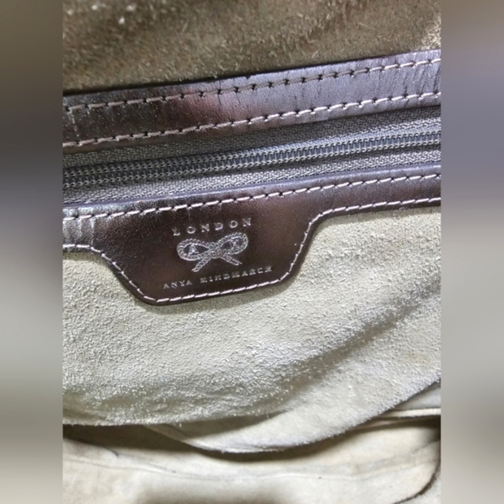 Anya Hindmarch Metallic Woven-Leather Bag - Picture 14 of 16